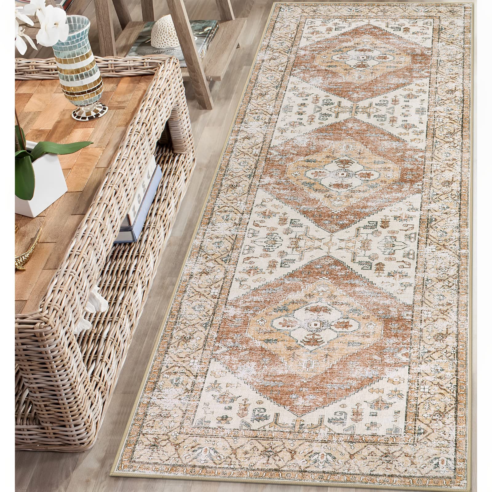 Amazon.com: Lahome Boho Washable Runner - 2x5 Rug Runner Non